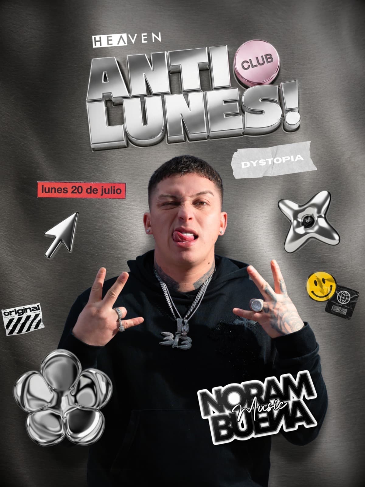 CLUB ANTILUNES X DYSTOPIA - NORAMBUENA image}