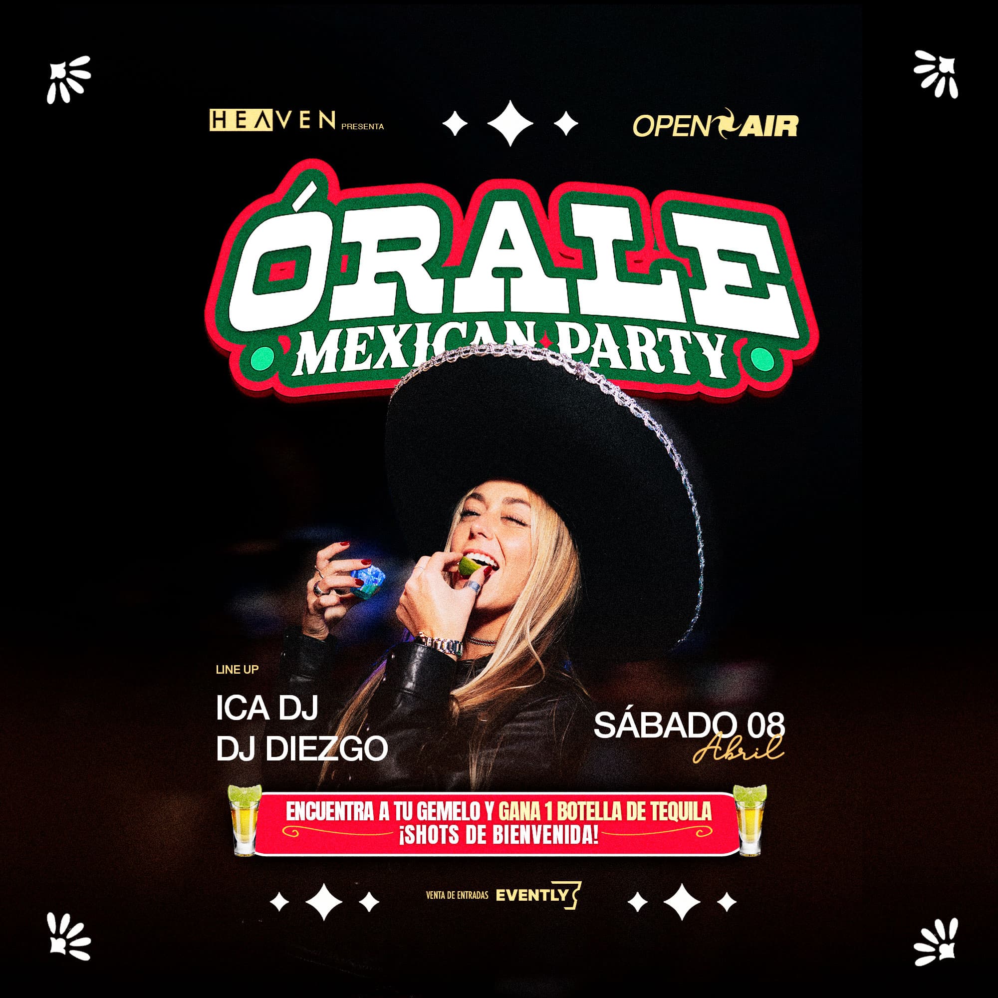 SÁBADO MEXICAN PARTY - ÓRALE CON DJ ICA image}