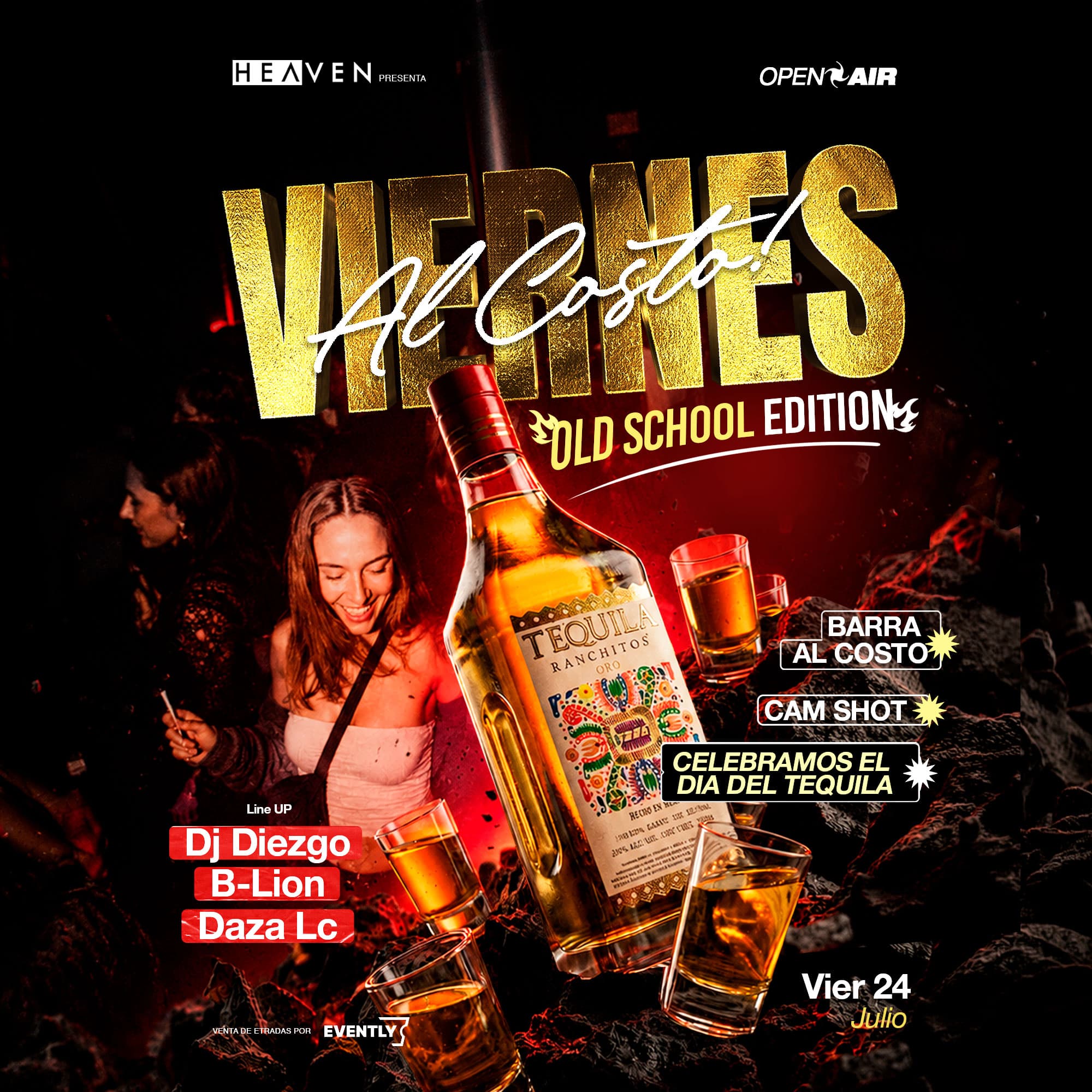 VIERNES AL COSTO! - SHOT CAM & NOCHE DE TEQUILA image}