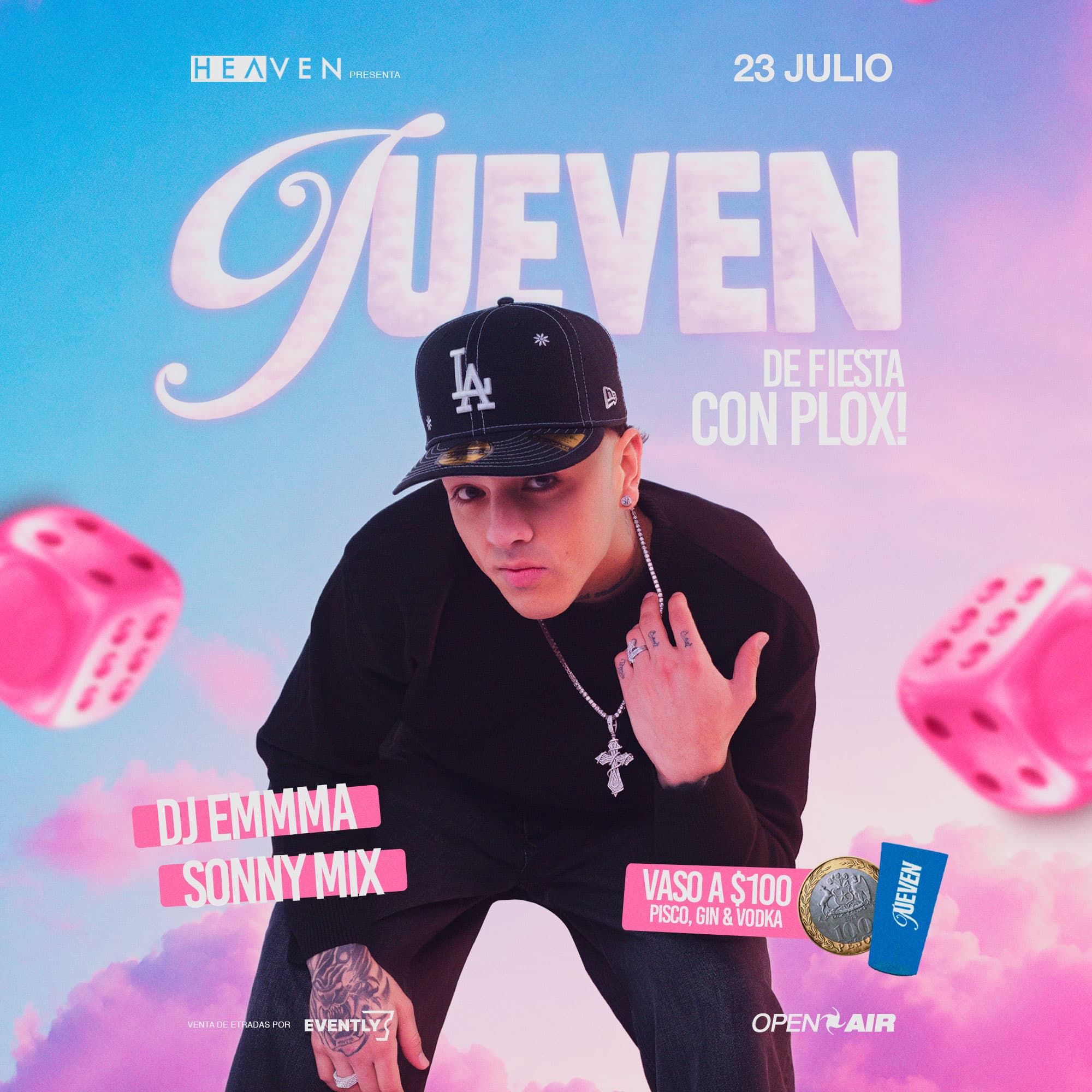 JUEVEN DE FIESTA CON DJ PLOX - VASO A $100 image}