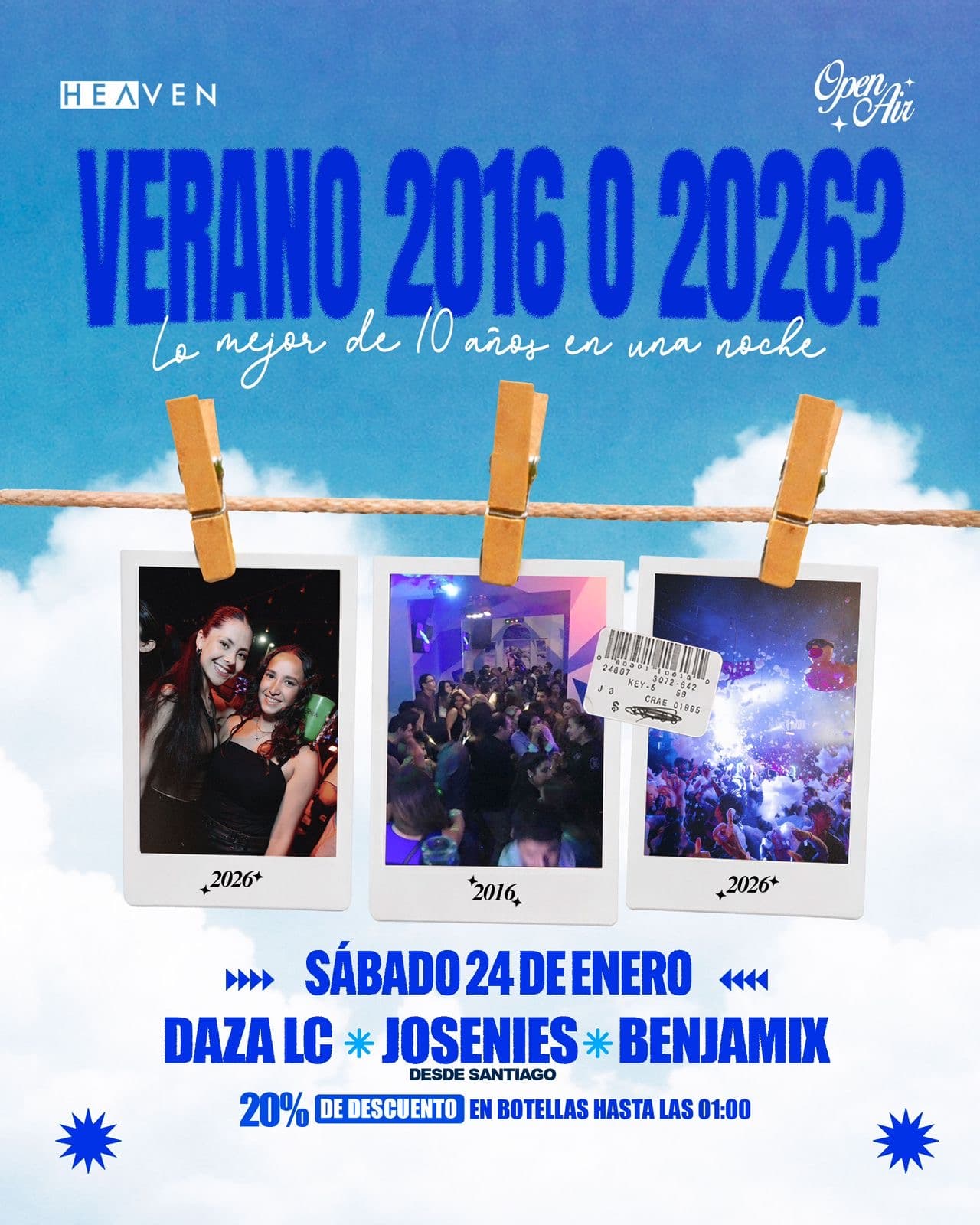 SÁBADO DE VERANO - ¿2016 o 2026? JOSENIES & BENJAMIX image}