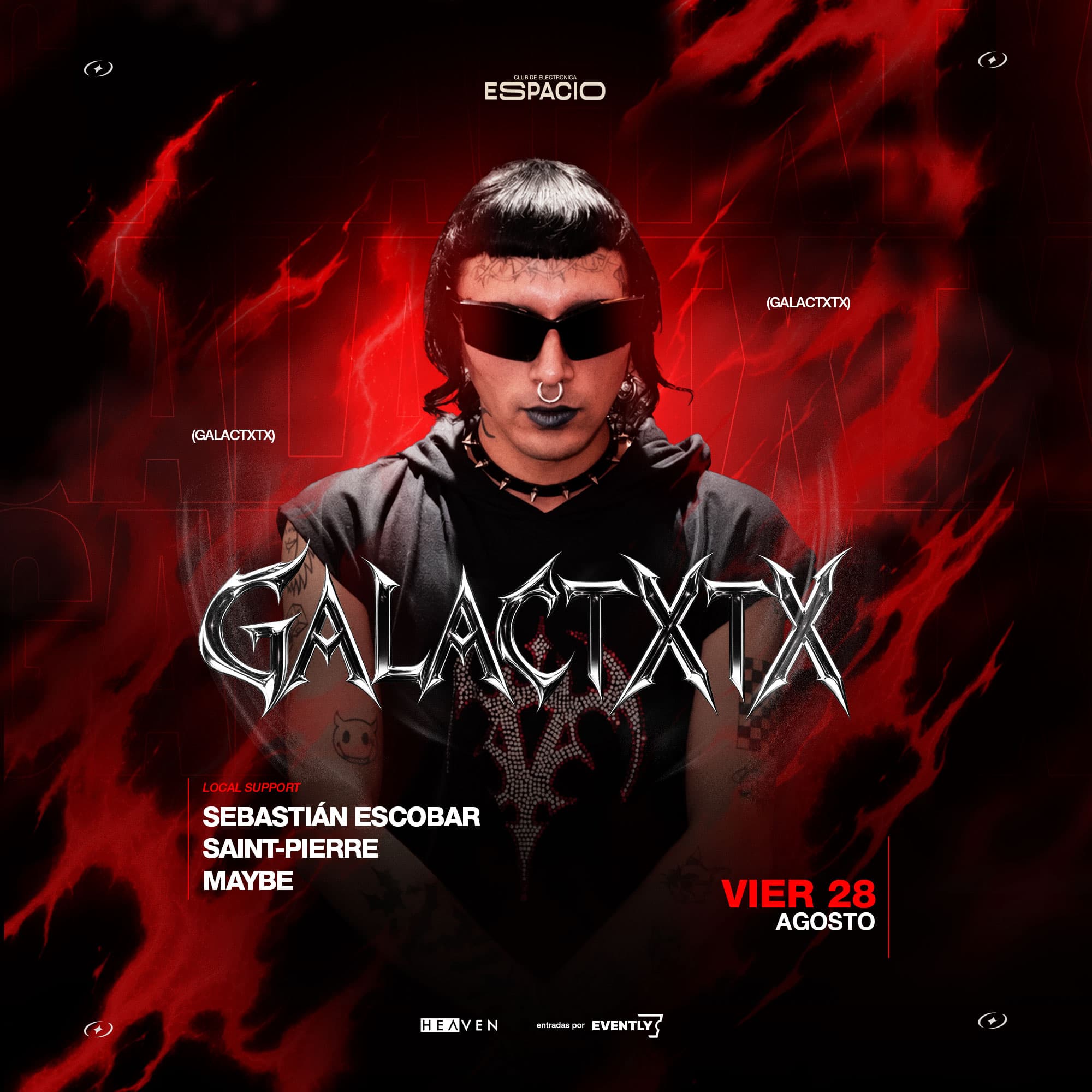 VIERNES DE TECHNO - GALACTXTX image}