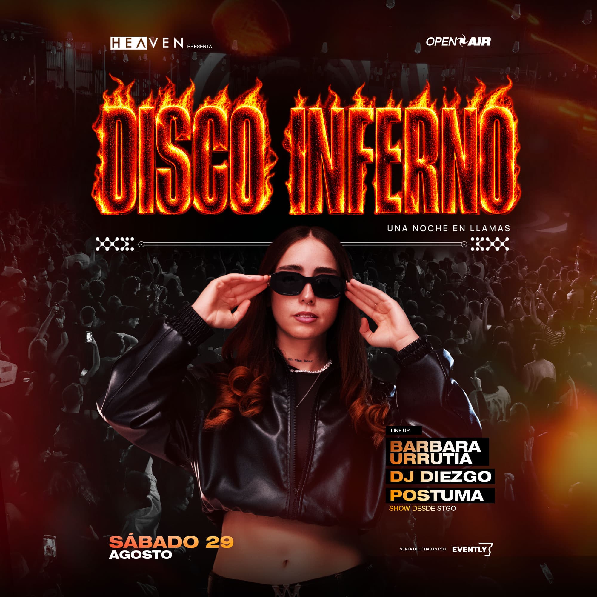 SÁBADO DE DISCO INFERNO - BÁRBARA URRUTIA & POSTUMA image}
