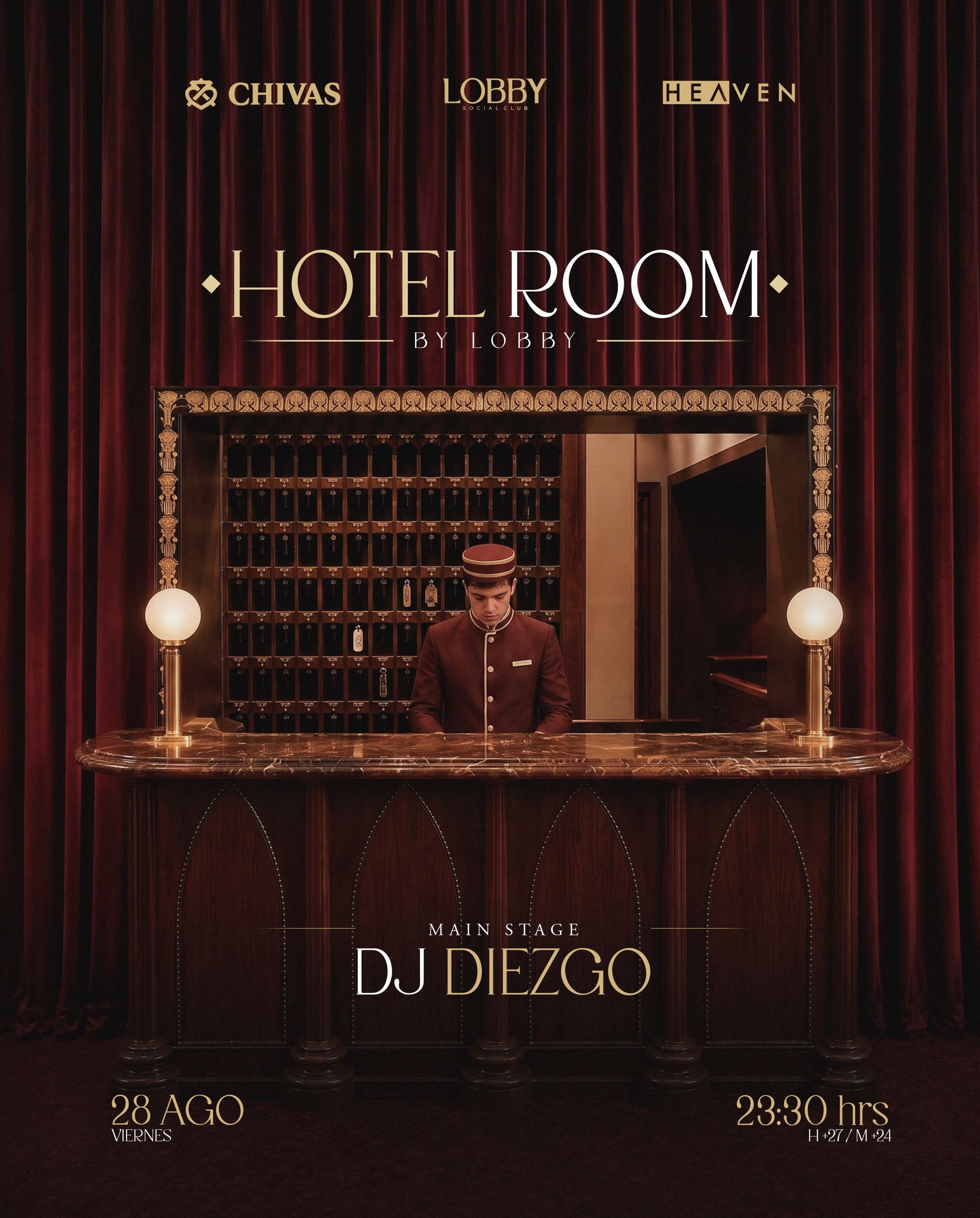 VIERNES DE HOTEL ROOM X LOBBY - DJ DIEZGO image}