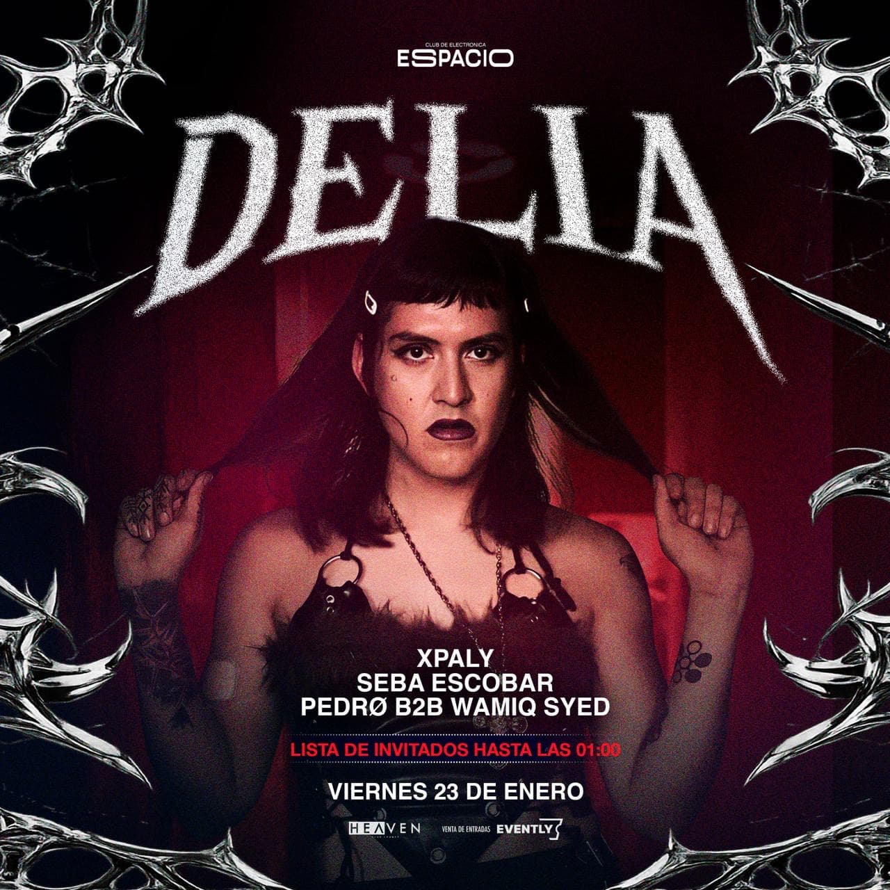VIERNES DE HARD TECHNO - DELIA image}